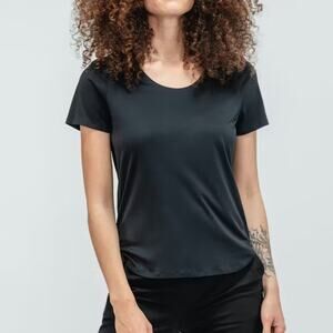 Ministry‎ of Supply Luxe Touch Tee in Black Size XXS NWT